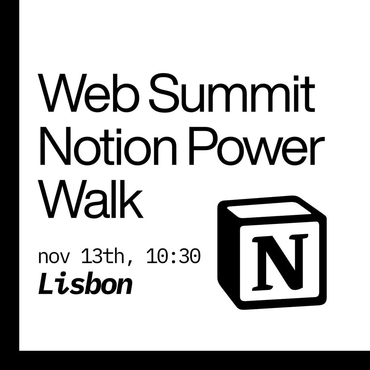 Web Summit | Notion Morning Power Walk (Friday), event image