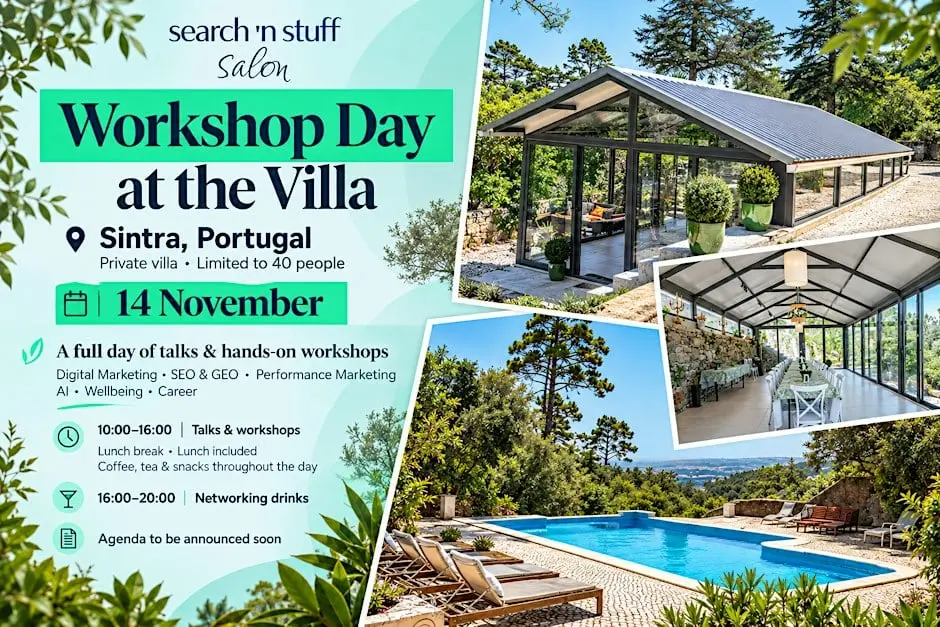 Digital Marketing Workshop Day: Strategy and Career Talks at the Villa, event image