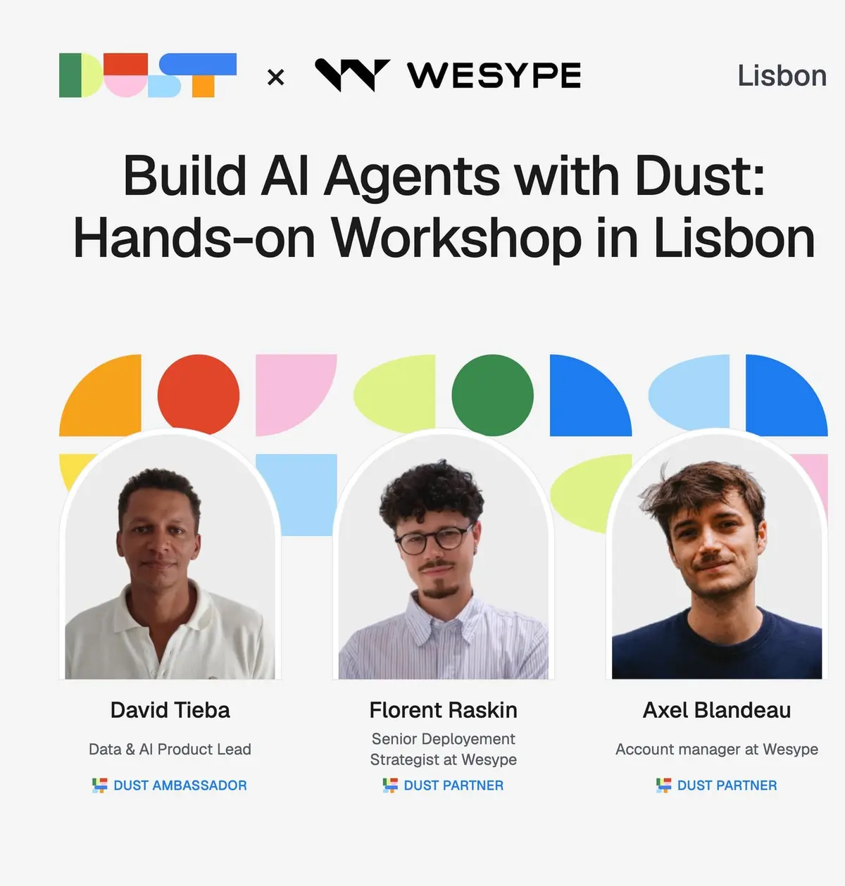 Build AI Agents with Dust: Hands-on Workshop, event image
